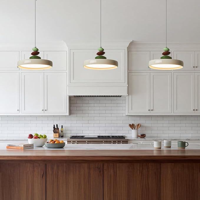 Modern Pendant Lights,White 12" LED Pendant Lighting Fixture with Remote Control Dimmable 3 Color Mode & Brightness, Adjustable Hanging Lamp for Kitchen Dining Room Bedroom Kitchen Island - Image 7