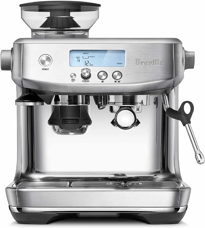 Breville BES878BSS Barista Pro Espresso Machine, Brushed Stainless Steel | Pull barista-quality espresso shots, lattes and cappuccinos at home with this manual coffee maker with built-in grinder by Unknown