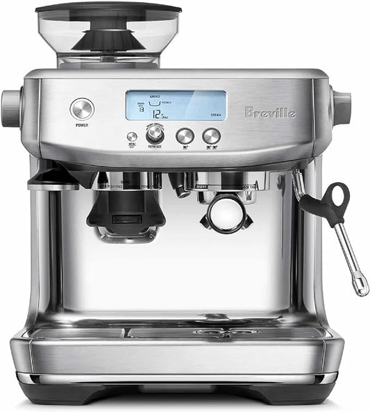 Breville BES878BSS Barista Pro Espresso Machine, Brushed Stainless Steel | Pull barista-quality espresso shots, lattes and cappuccinos at home with this manual coffee maker with built-in grinder by Unknown