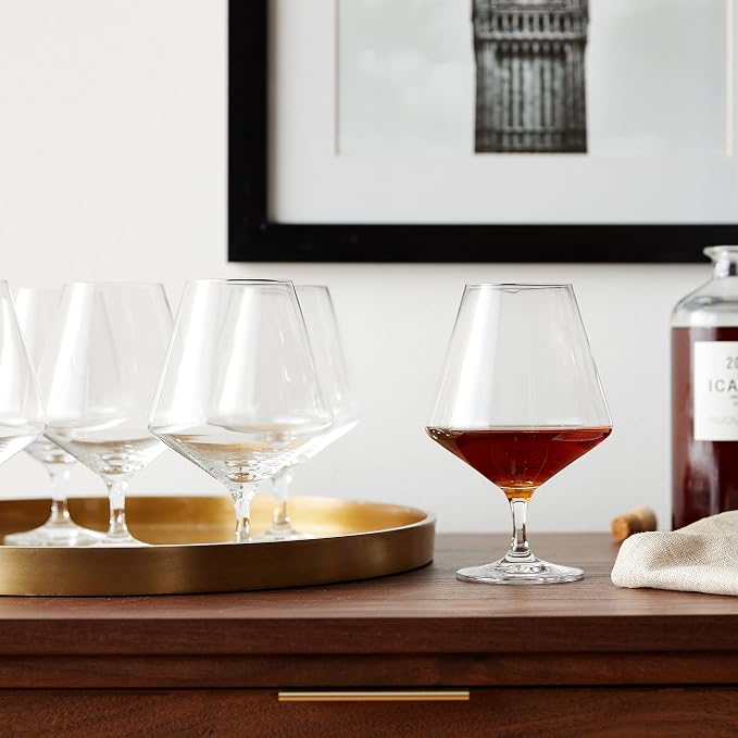 ZWIESEL GLAS Pure Cognac Glass (Set of 6), Dishwasher-Safe Tritan Crystal Glasses, Made in Germany (21 Ounce) - Image 6