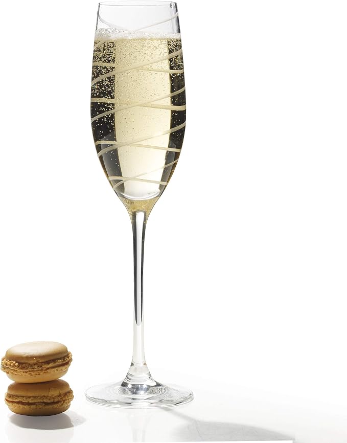 Mikasa Crystal Cheers Champagne Flutes, Set of 4, 8 fluid ounces - Image 3