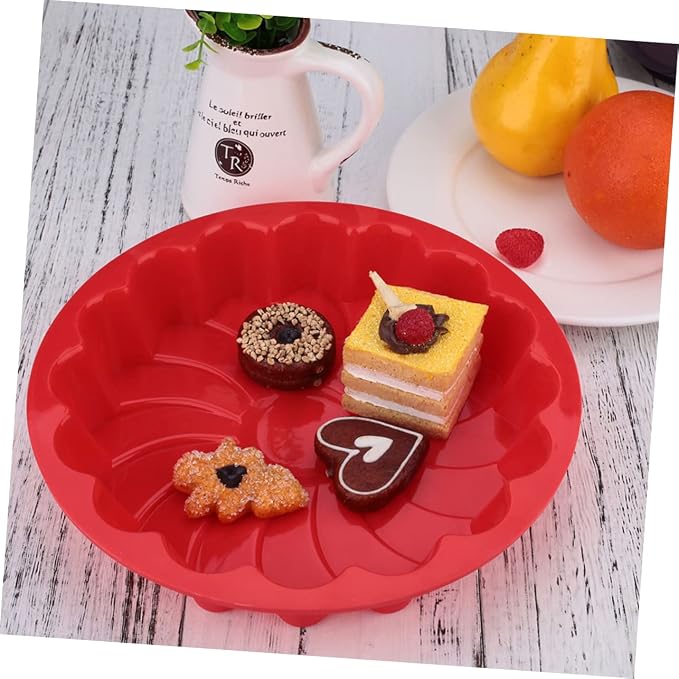 Silicone Cake Pan Large Baking Easy Release and Clean for Birthday Cheesecake Random - Image 2