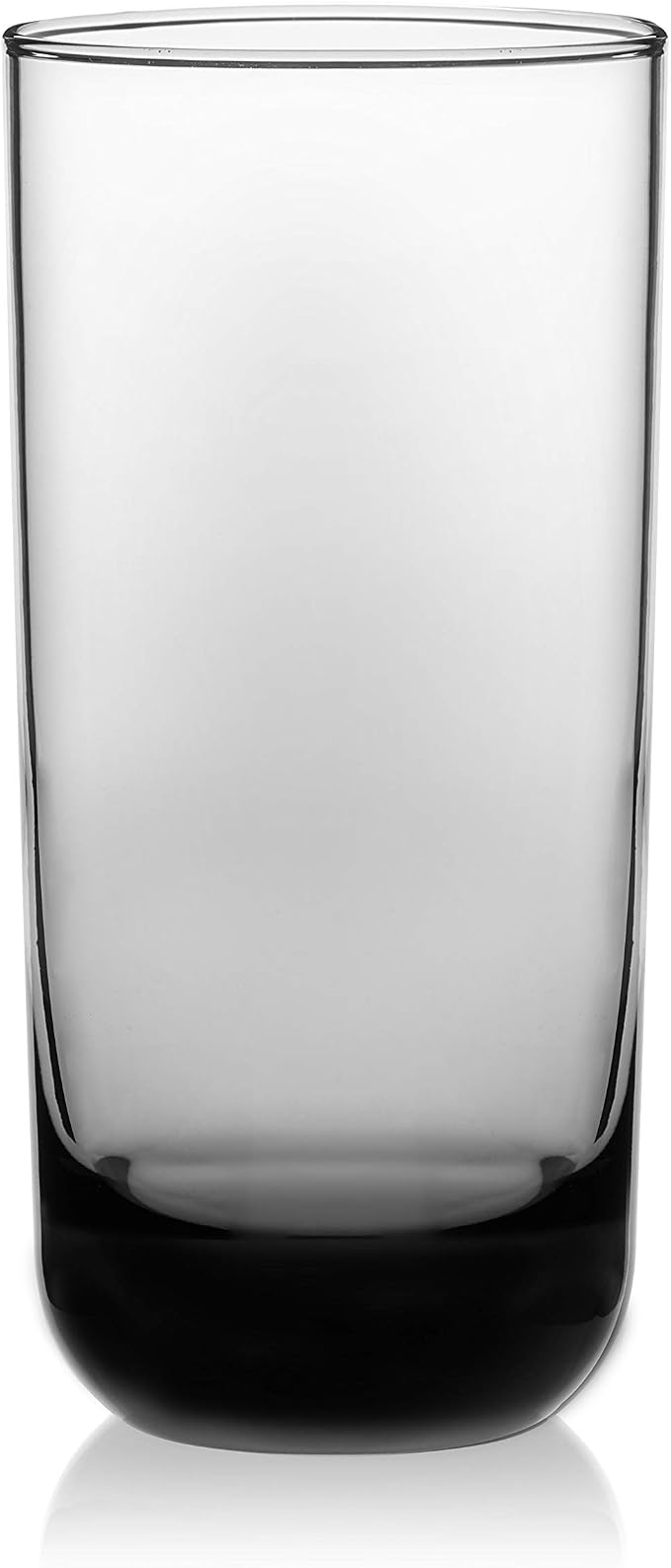 Libbey Polaris Tumbler and Rocks Glass Cups Set, Smoke Hue Mixed Drink Glasses with Straight Lines, Lead-Free, Drinkware Set of 16 for all Beverages - Image 9