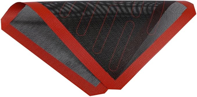 Levemolo Non-stick Easy Silicone Baking Oven Mat Glass and Fiber Pad for Heat Resistant to Store Bakeware Liner Preparation Bread and Bun Kitchen for Pastry and Cookie - Image 9