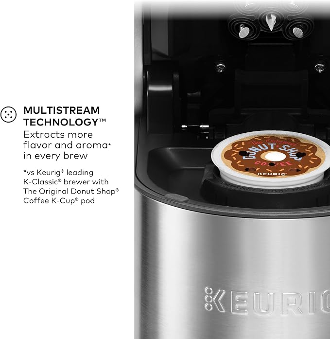 Keurig K-Supreme Plus Single Serve K-Cup Pod Coffee Maker, MultiStream Technology, Customizable Strength and Temperature Settings, Programmable, 78oz Removable Reservoir, Stainless Steel | MultiStream Technology, Customizable Strength, Temperature Sett... - Image 3