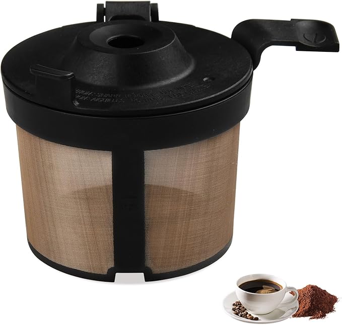 Permanent Coffee Filter for Ninja PB051 / PB040 / PB041ST - Reusable Stainless Steel Mesh Compatible with Ninja Coffee Maker Pods & Grounds - Eco-Friendly Replacement