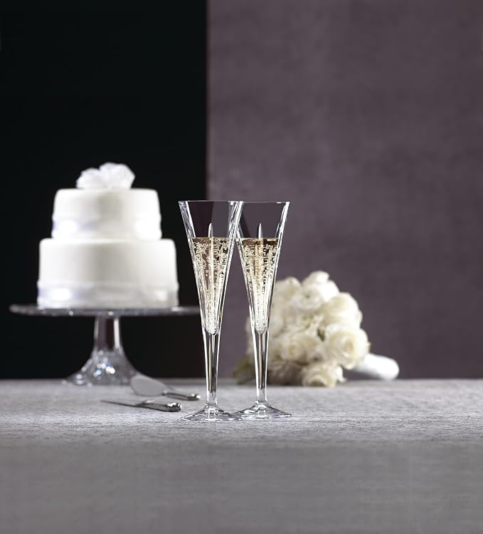 Reed & Barton Soho Crystal Flutes, Pair - Image 4