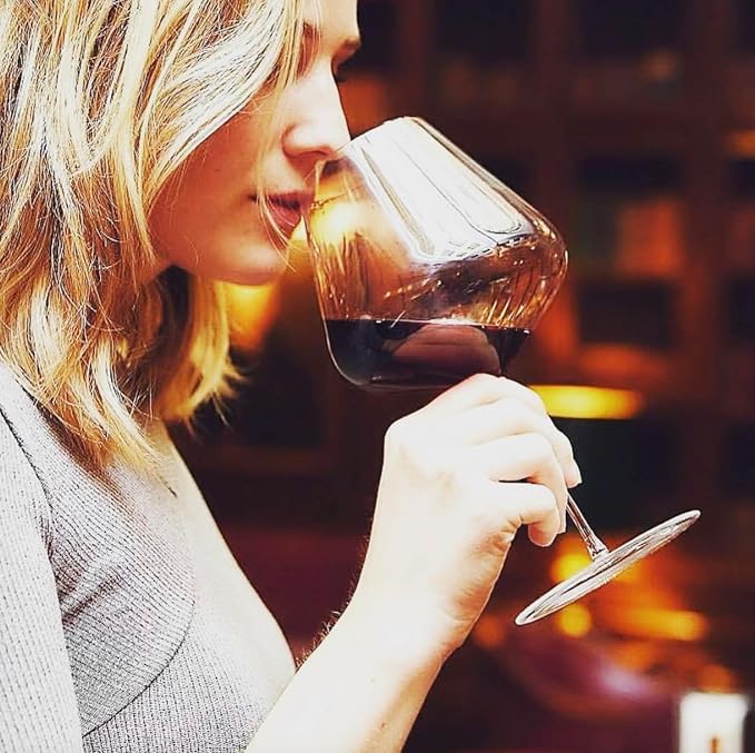 Zalto Burgundy Wine Glass | Largest in Zalto Line, Holds Full Bottle, Earth Tilt Angle Design, For Powerful Wines, Cabernet, Chardonnay, Nebbiolo - Image 2