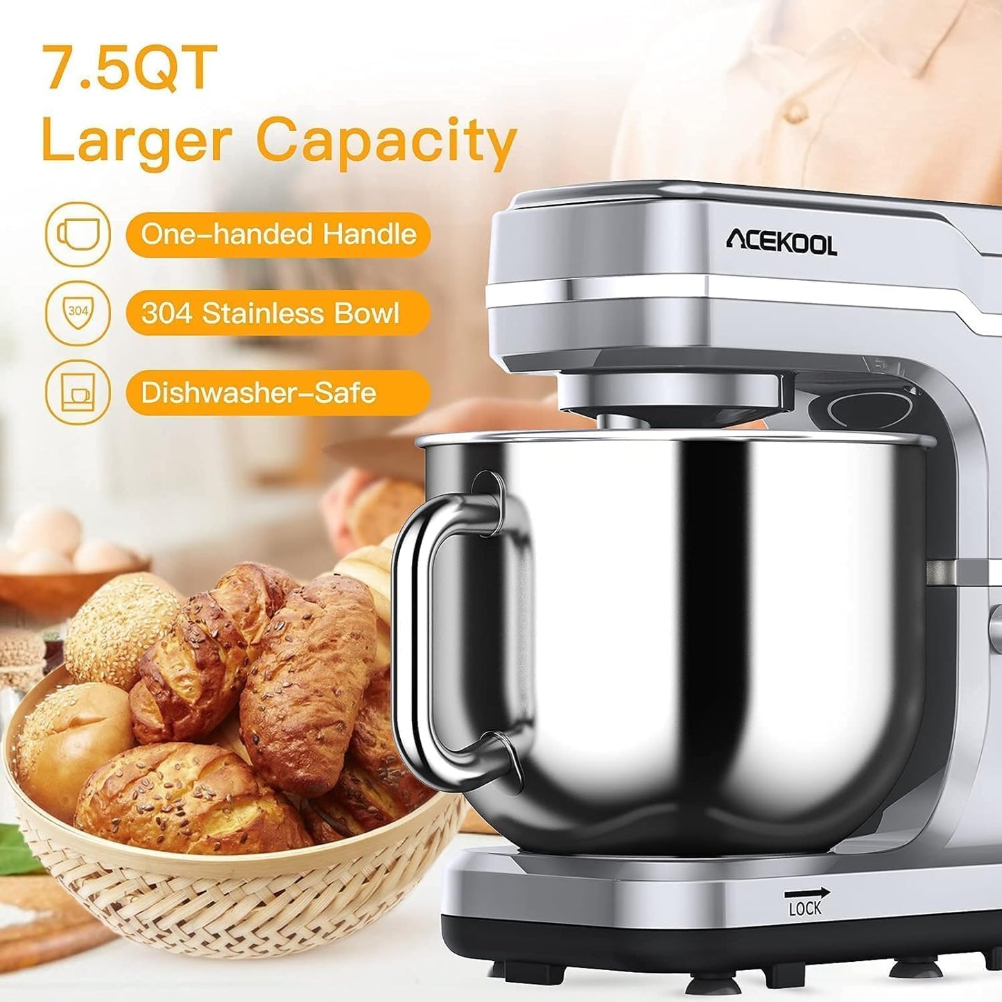 7.5QT 10-Speed Stand Mixer