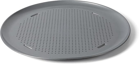 Calphalon Titan Steel Pizza Pan, 16-Inch Nonstick Pizza Pan For Oven, Pizza Baking Tray PFA Free, Heavy Duty Carbon Steel Bakeware for Even Heating, for Crisp Crust, Flatbreads, Baking by Unknown