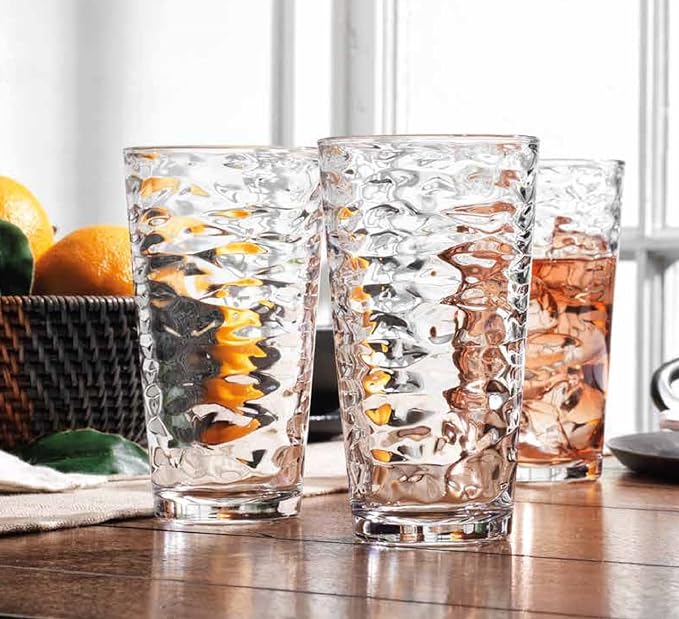 Glaver's Drinking Glasses Set of 10 Highball Glass Cups, 17 Oz Cooler Glassware. Home and Bar Everyday Basic Drinkware Elegant Kitchen Glasses for Water, Juice, Cocktails, Iced Tea. - Image 8