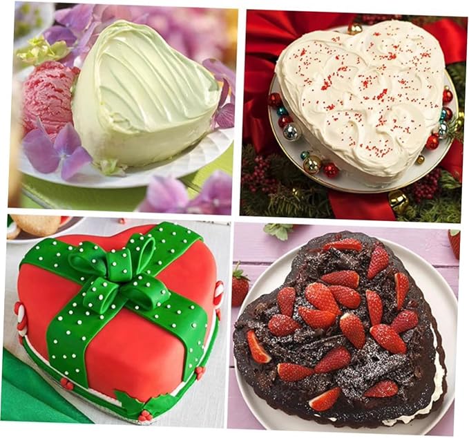 Heart Shaped Baking Mold Detachable Cake Pan for Mousse and Chiffon Cakes Non-stick Aluminum Tray for Home Baking for Valentine Day and Special Occasions - Image 7