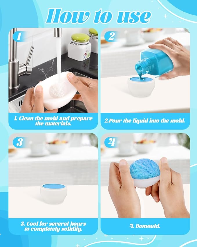 Ice Cream Cone Mold & Ball Candle Mould, Non-Stick Baking Mould For Candy, Chocolate, Jelly, Ice Cream, Soap, Resin, Craft, Wedding, Birthday Party Decor - Image 7