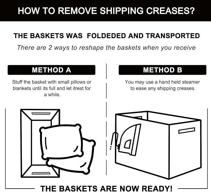 OIAHOMY 3 Pack Storage Basket for Organizing, 13''X9.85''X8.7'' Storage Bins,Woven Basket Basket with Handles, Toy Storage Basket Bin,Stylish Room Decor Basket, White & Grey variegated - Image 6