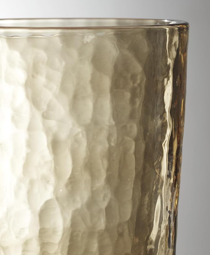 Lenox Homespun Amber Tall Highball Glasses, 20oz, Set of 4 | mouth-blown glass, amber hue, dishwasher safe | artisanal drinkware for gatherings | 6 inch, 20oz, gift for women - Image 6