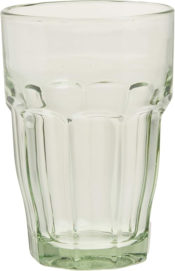 Bormioli Rocco Rock Bar 12.5 oz. Long Drink Stackable Tempered Beverage Glasses for Cold Drinks, Water, and Cocktails, Set of 6, Mint Green - Image 4