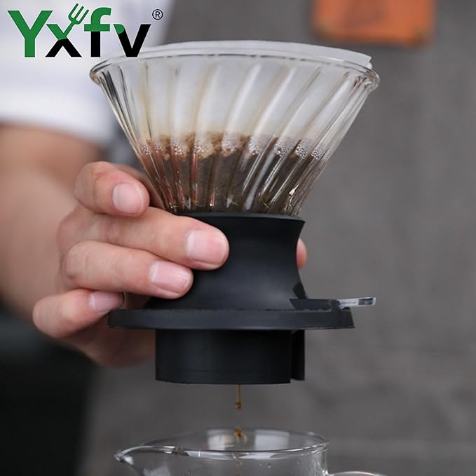 Switch Immersion Dripper Size 02, Hybrid Coffee Dripper with Stainless Steel Ball Valve &45 V60 Filters, All-in-One Pour Over Coffee Maker and Immersion Brewer for Home Baristas