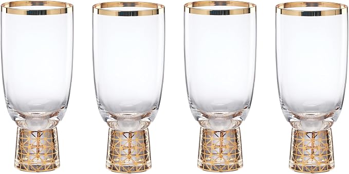 Lenox 897409 Tuscany Classics Gold Frost All-Purpose Glasses, Set of 4 by Lenox