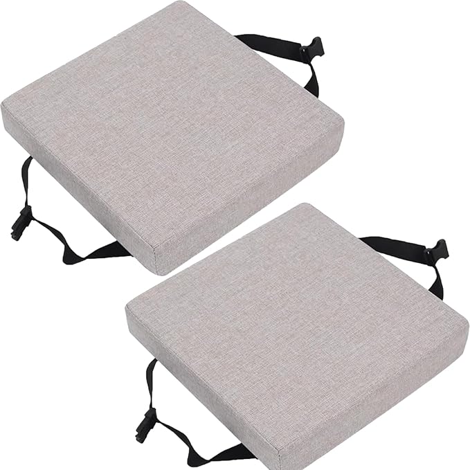 Square Stool Cushion Set of 2 With Ties for Bar Chair 14x14/15*15/12*12 Seat Thicked 5/8cm Dining Pads for Home Kitchen ( Color : 5# by Unknown