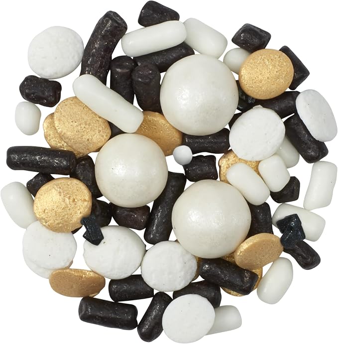 DecoPac Cheers To You Fusion Mix Sprinkles, 26oz, Shaped Candy Sprinkles in Handheld Container, Edible Decorations For Celebration Cakes, Cupcakes, Cookies and Donuts - Image 6
