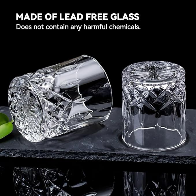 Whiskey Glasses Set of 6, 11 oz Old Fashioned Rocks Glasses | Dishwasher-safe 11 oz rocks glasses for whiskey, bourbon, scotch, rum, cocktails and gifting - Image 5