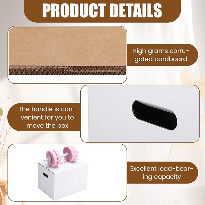MotiMind 2 Sets Wine Glass Moving Boxes with Divider Kits Kitchen Moving Boxes 15 x 12 x 10 Inches Glassware Packing Box with 18 Foam Pouches for Glasses Packing Supplies - Image 3