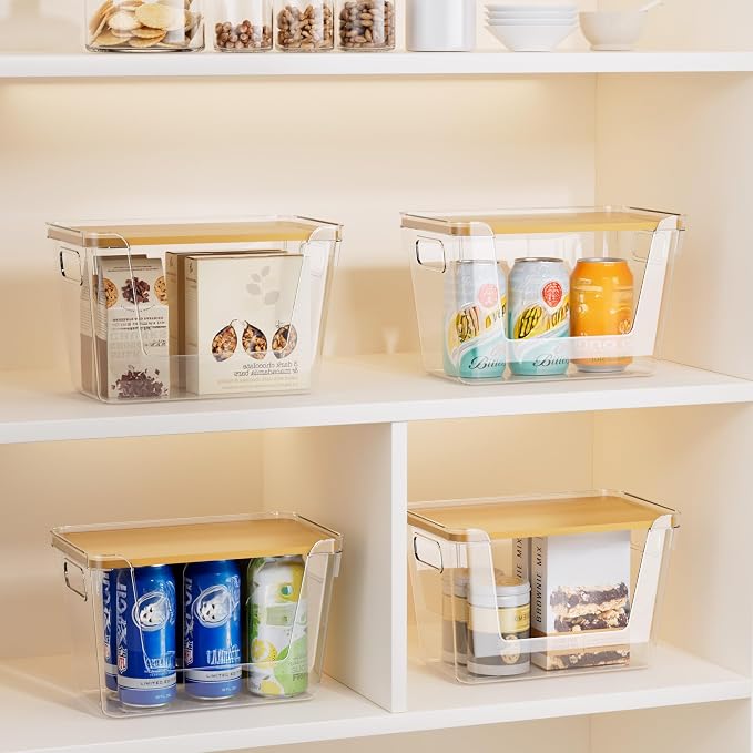 Delamu 3 Pack Trash Bag Dispenser, Stackable Garbage Bag Holder | Clear Acrylic Organizer Bins for Under Sink Organization, Pantry Storage, Cabinet, Kitchen, Laundry, Bathroom - Image 4