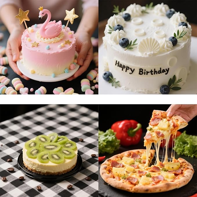 214PCS Round Cake Pan Sets for Baking Cake Decorating Supplies: 4 Non-Stick Springform Pans Set (4, 7,9,10 inches), Icing Tips, Cake Leveler – Leak-Proof Cheesecake Pan - Image 5