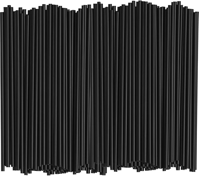 Comfy Package 5 Inch Coffee & Cocktail Stirrers [1000 Count] Straws | 5" Stir Sticks, Hot or Cold Drinks, BPA-Free Plastic, Sleek Black Look, Cafes, Bars & Offices by ComfyPackage