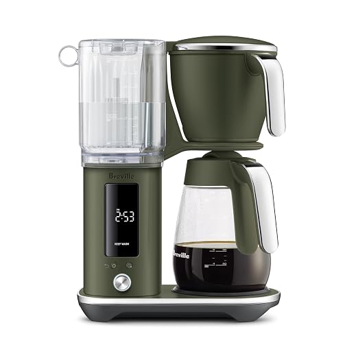 Breville BDC415OLT Luxe Brewer Glass Carafe, Olive Tapenade | Brew delicious hot coffee and cold brew with intuitive drip coffee machine with customizable settings | 60 fl oz capacity by Unknown