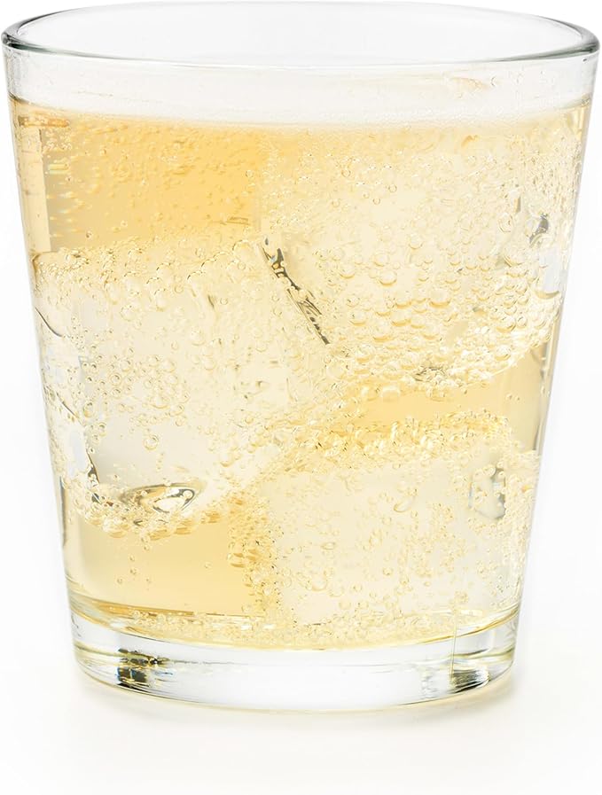 Libbey 15790 Restaurant Basics Stacking 9 oz Pint Glasses Set of 12, All Purpose Heavy Duty Glasses, Durable and Dishwasher-Safe Glass Drinkware by Libbey
