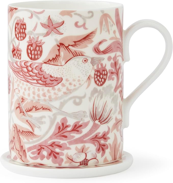 Spode Morris & Co Mug & Coaster Set, Madder - Image 2