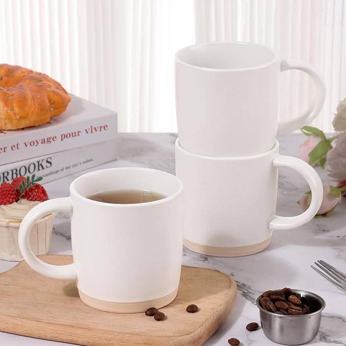 Coffee Mugs Set of 6, 14 oz Coffee Cups Ceramic, Ceramic Cup Set with Handle and Speckled Patterns for Coffee, Tea, Cocoa, Milk, Microwave & Dishwasher Safe - Image 3