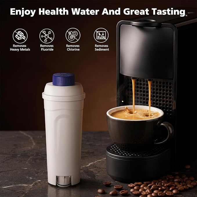 4 Pack DLSC002 Magnifica Evo Water Filter For DeLonghi Coffee Machine | Activated Carbon Softener For Dinamica, Eletta, Ecam, Esam, Etam, Bco, Ec Series For Delonghi Water Filter Replacement - Image 4