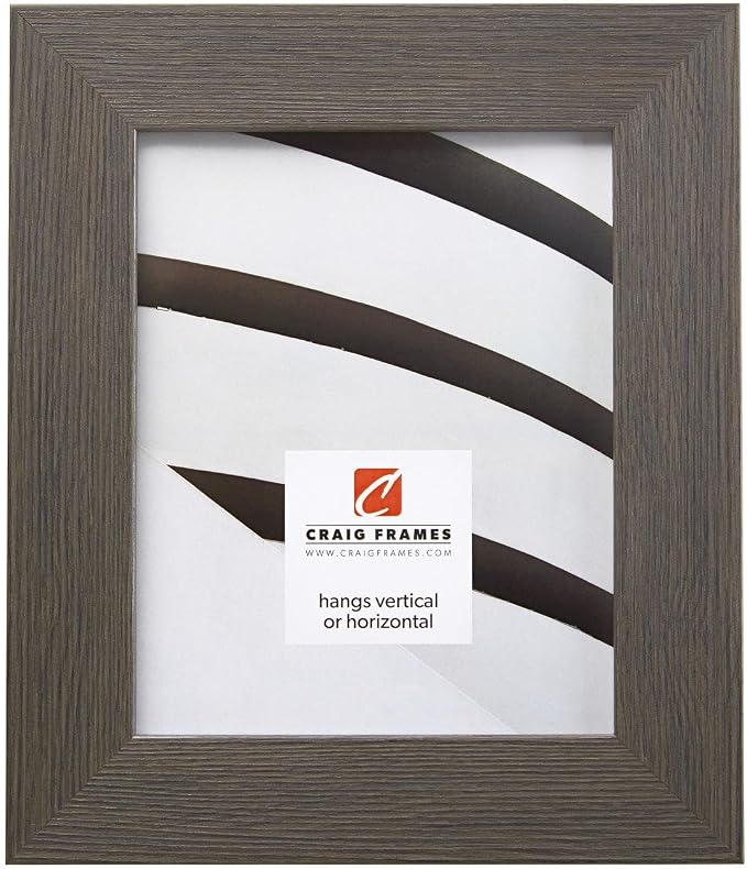 Craig Frames 20x20 Textured Grey Oak Picture Frame for Posters and Photos | Lightweight shatter resistant acrylic facing with a rigid backing board, made in the USA by CraigFrames