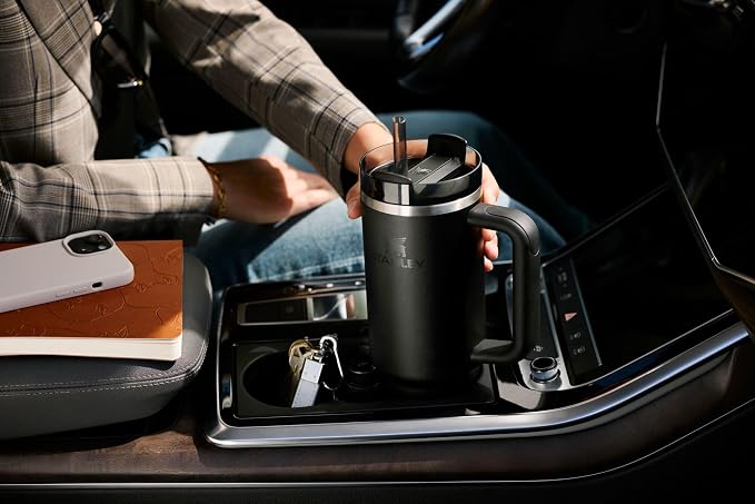 STANLEY Quencher H2.0 Flow State Tumbler, 30 oz, Peach Rose | Handle and Straw | 3-Position Lid | Cup Holder Compatible for Travel | Insulated Stainless Steel Cup | BPA-Free - Image 11