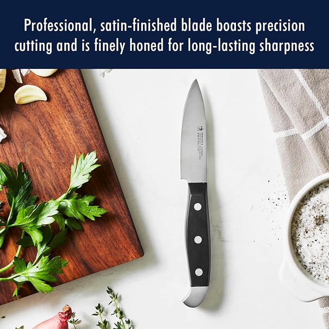 Henckels Statement 12-Pc Knife Block Set, Razor-Sharp, German Engineered | Informed by 100+ Years of Mastery. Effortless Cutting with Lightweight with Comfortable Grip, Dishwasher safe. - Image 7