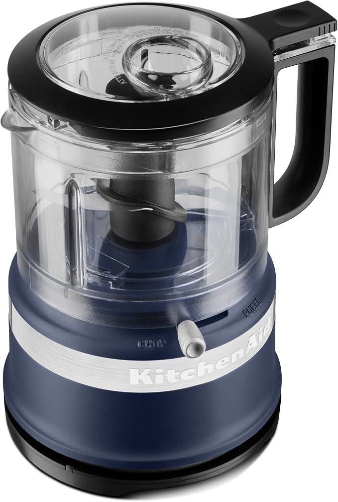 KitchenAid 3.5 Cup Food Chopper, KFC3516IB, Ink Blue | Dishwasher-safe Work Bowl, Stainless Steel Multi-Purpose Blade, 2 Speeds Plus Pulse, Easy Cord Wrap - Image 2