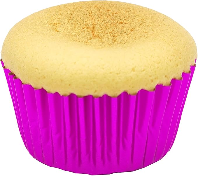 Standard Hot Pink Foil Cupcake Liners Muffin Baking Cups for Party and More, 100-Count - Image 6