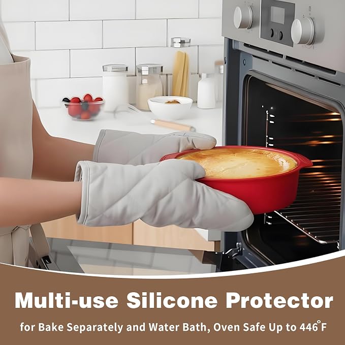 Nonstick 4 7 9 Inch Springform Pan Cheesecake Pan with Protector | Leakproof Spring Form Pan for Cheesecake, Spring Cheese Cake Pans for Baking with Removable Bottom and 50Pcs Parchment Paper - Image 7
