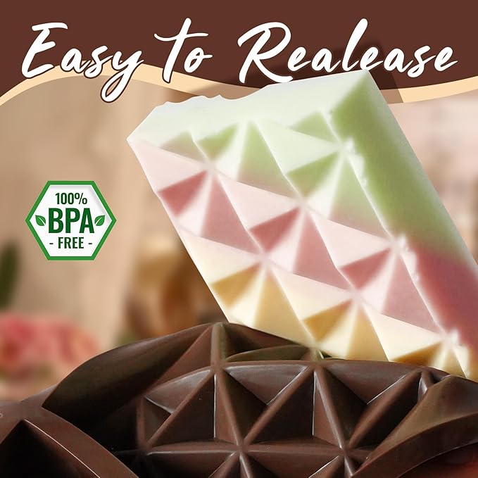 HKNMTT Chocolate Bar Silicone Molds 4 Shape, Large Stuffed Dubai Pistachio Deep Bar Moulds Kit 0.85 Inch Thick Big, Ideal for Homemade Making Bar Candy Bar Bpa Free DIY 2PCS