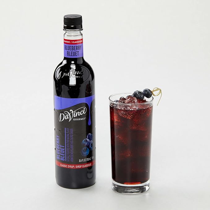 DaVinci Gourmet Classic Blueberry Syrup, 25.4 Fluid Ounces (Pack of 1)