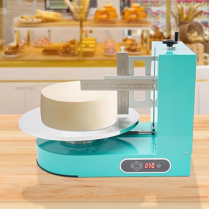 Cake Cream Spreading Machine, 220W Electric Cake Turntable Coating Machine, Cake Scraper Smoother for Icing, Cake Decorating Coating Machine for 4-16 inch Cakes