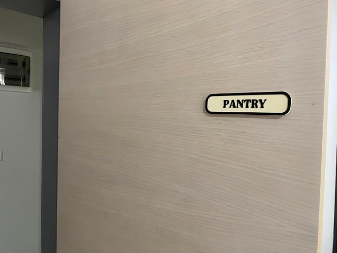 Pantry Sign with Mount – Easy Install Kitchen Decor, 3D Printed PLA Pantry Wall Art, Double-Sided Tape Mount, Rustic Style Pantry Label - Image 7