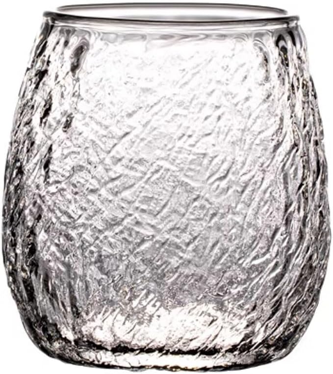 drinking glassware 10Oz Stemless Textured Borosilicate Glass Water Cups by Unknown