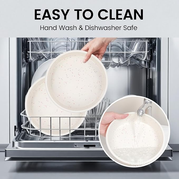 Vinino 6 Inch Round Cake Pans, 2 Pack Silicone Mold with Metal Frame | Ideal for Layer Cakes and Birthday Baking, Flexible Design for Homemade Desserts and Easy Storage - Image 9