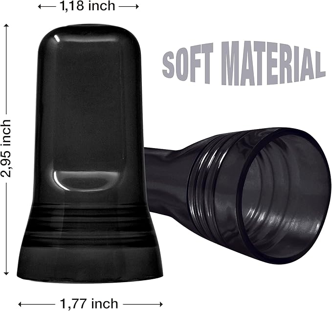 Esatto 24 Pieces Pour Spout Covers - Liquor Bottle Toppers Black, Universal Bottle Pour Dispenser,Liquor Bottle Covers Bottle Cover Dust for Home Kitchen Tools Supplies (Black)