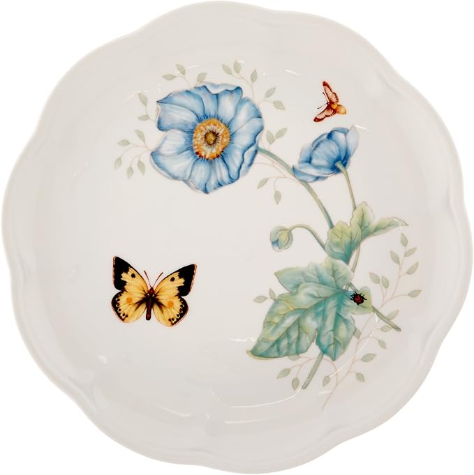 Lenox Dinnerware Set, Butterfly Meadow 18-Piece Set, Service For 6, White Porcelain, Butterfly And Flower Designs, Plates And Bowls Sets, Dishwasher Safe, Home & Kitchen (Assorted, 18 Pieces) - Image 9