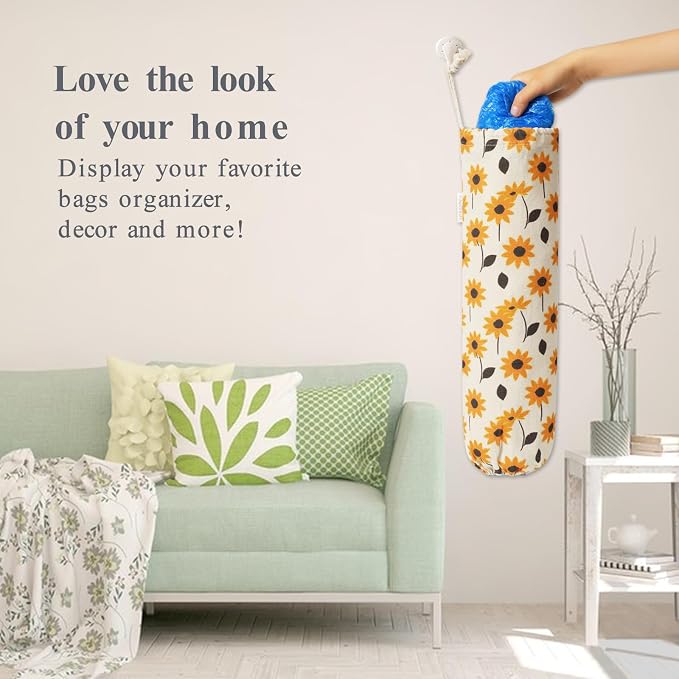 Plastic Bag Holder, Wall Mount Grocery Bag Organizer Dispenser, Heavy Duty Storage Holder for Home, Kitchen, Camper - Image 8