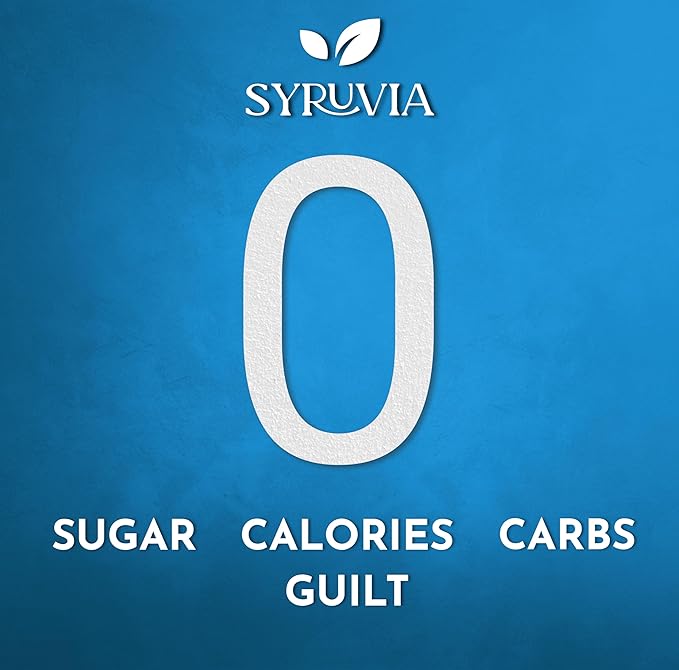 Syruvia Sugar-Free Cherry Syrup, Flavored Syrup for Drinks, Cocktails, Lemonades, Iced Teas, and Desserts – 25.4 fl oz